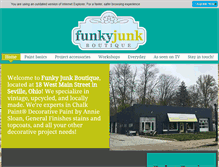 Tablet Screenshot of funkyjunkboutiqueseville.com